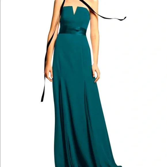 v-wire crepe mermaid bridesmaid dress V-neck Dark Red Mermaid Long Cheap Custom V-back Bridesmaid Dresses, MRB0252